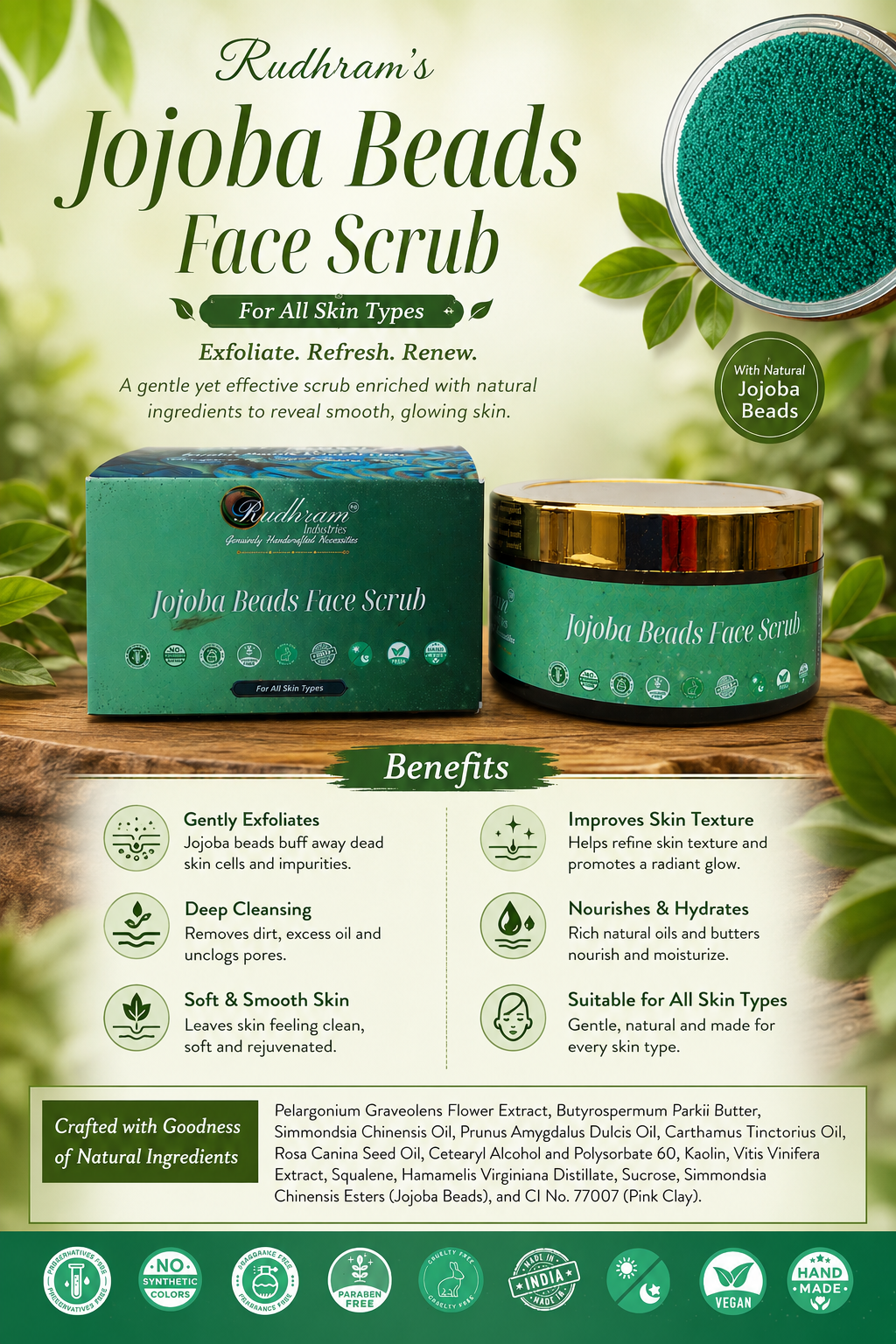 Jojoba Beads Face Scrub