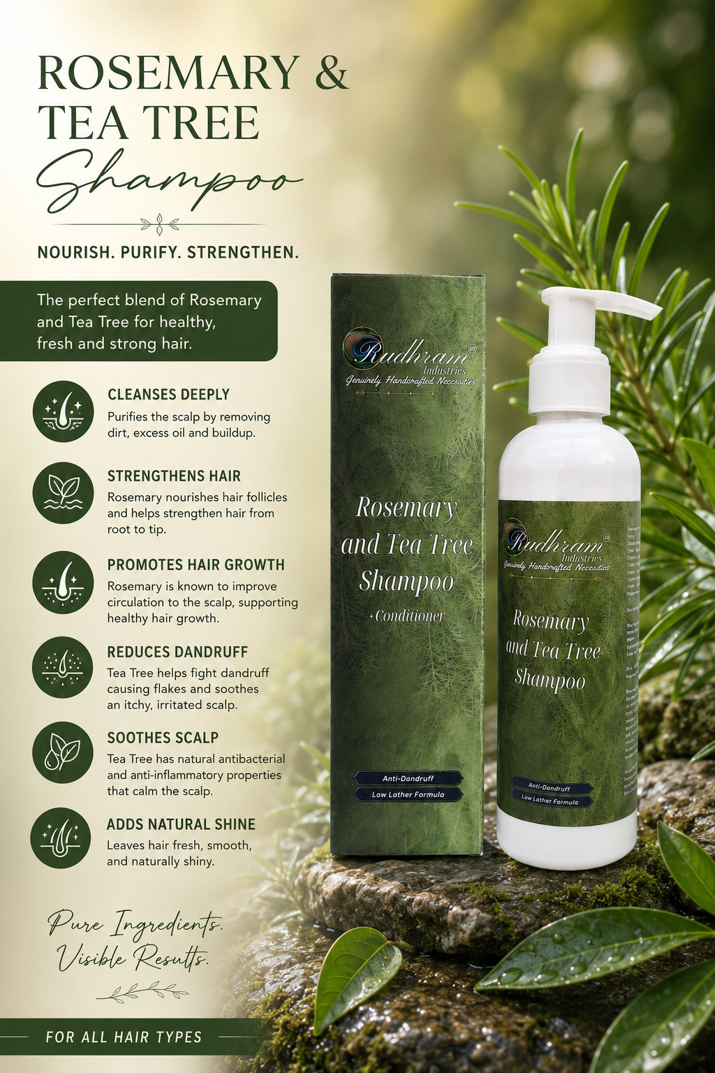 Rosemary and Tea Tree Shampoo